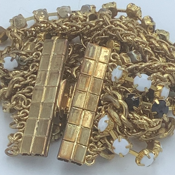 Multi Layered Bead and Chain Necklace and Bracelet Set - Picture 7 of 8